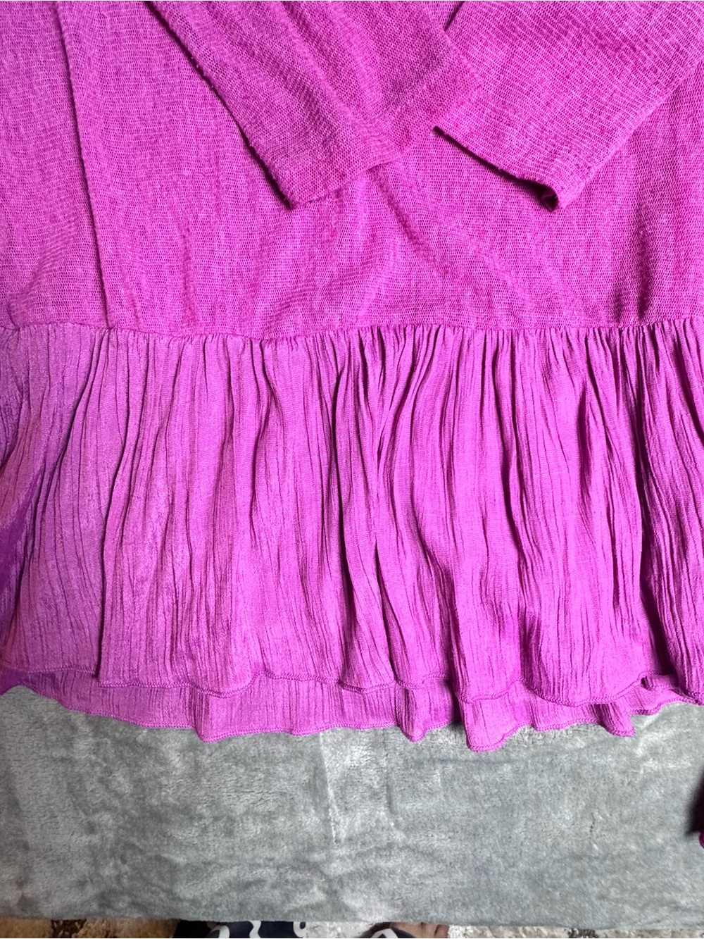 Pretty Angel 2 Piece Boho Lagenlook Tunic Set Pink Lace Layered Top Large - Picture 6 of 13